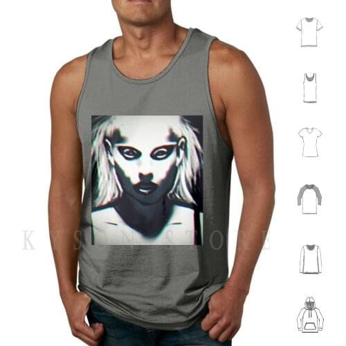 Yolandi Vi$$er Tank Tops Vest 100% Cotton Dieantword Yoland I Rap Music Pop Idol Chappie Love Abstract