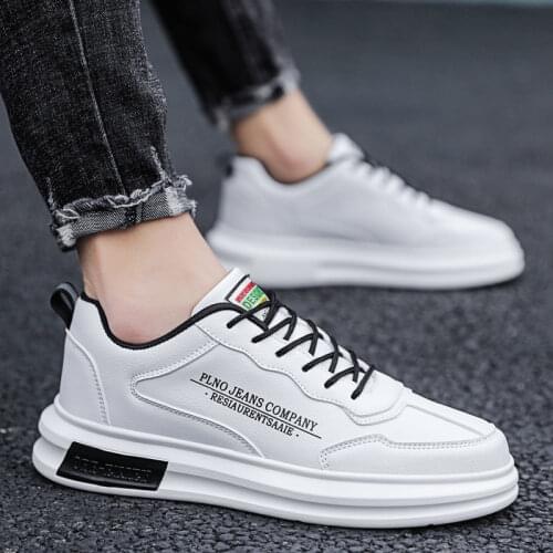 Men Shoes New Spring/Autumn Student Flats Shoes Breathable Leisure Sneakers Zapatos Hombre White Board Shoes Men Trend Sneakers