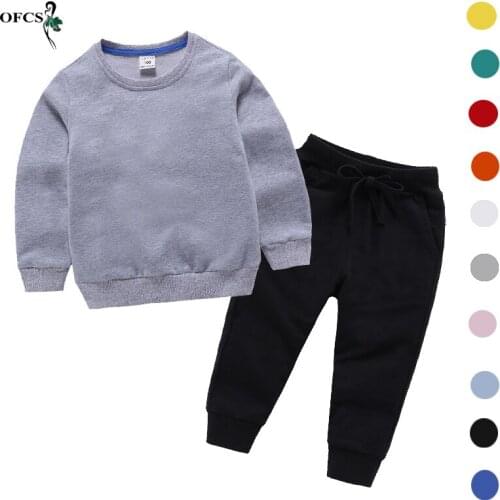 Selling Spring Kids Clothing Sets Full T-Shirt + Pants 2Pcs Childrens Sports Suit Boys Teen Kids Cotton Clothes Free Shipping