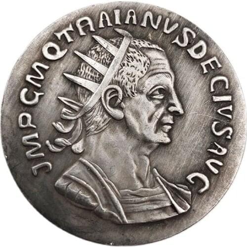 Roman Commemorative Coin Happy People Coin Collection Souvenirs Home Decoration Crafts Ornaments Gifts