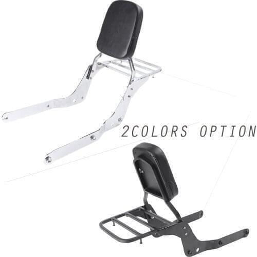 Motrocycle Detachable Backrest Sissy Bar w/ Luggage Rack For Honda Shadow Aero 750 2004 2005 2006 2007 2008 2009 2010 2011 2012