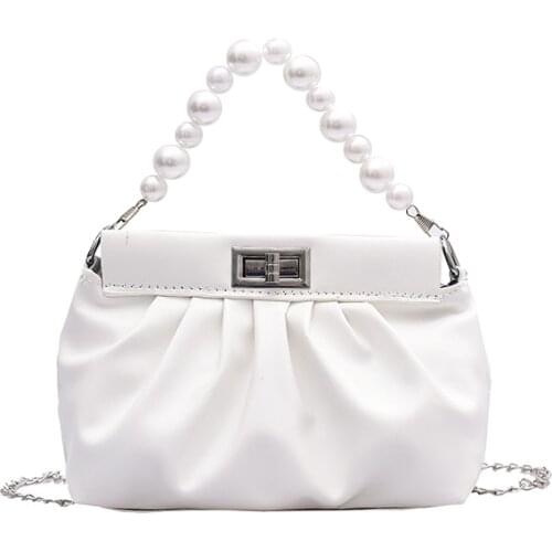 Womens bag for women 2020 chain clear Purse Fake Designer Handbags Luxury Brand Summer cute Mini White Korean Style Shoulder bag