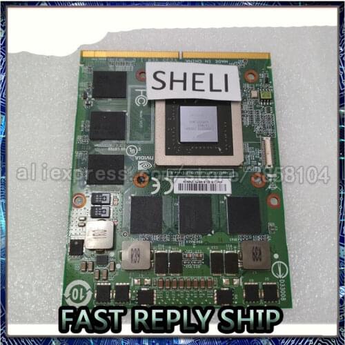 SHELI GTX 460M GTX460M CN-0479NV N11E-GS-A1 DDR5 1.5GB VGA Video Graphics Card for Dell M15X M17X M18X
