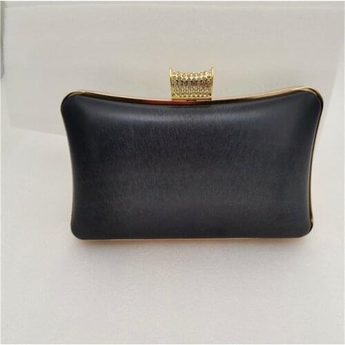 18.6cm Vintage Square Box Purse Frame Diamond Head Case Buckcle Women Clutch Box Frame DIY Bag Clasp Parts & Accessories
