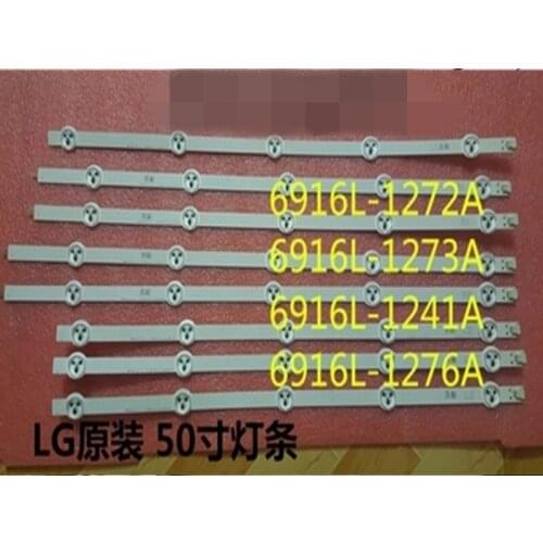 12piece/lot for Backlight LED strip Array for 50"ROW 2.1 Rev 0.4 6916L-1273A 6916L-1241A 6916L-1276A 6916L-1272A LG50LN5400