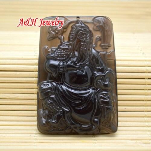 5pcs Chinese Symbol of Loyalty Guan Gong Carved Pendants Fashion Men Jewelry Birthday Gift For Christmas Gift