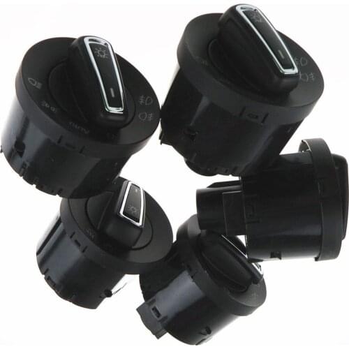 5GG941431D Qty5 Car Chrome Auto Headlight Switch With Fog Light Control 5GG 941 431D For VW Golf 7 MK7 Polo 6C Octavia A7