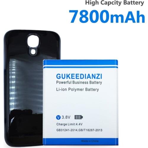 7800mAh GUKEEDIANZI B600BE B600BC OEM Mobile Phone Battery For Samsung GALAXY S4 SIV I9500 I9505 + Batery Back Door Case Cover