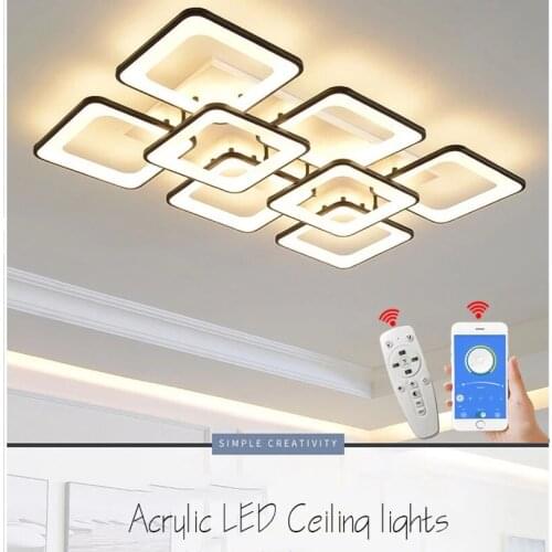 White Modern Led Ceiling Lights For Living room Dining room Bedroom Home Decorate Ceiling Lamp lighting Acrylic Lamp Fixtures