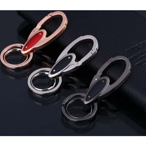 Double loops keychain key ring waist hanging key chain key holder high quality sleutelhanger chaveiro llaveros hombre