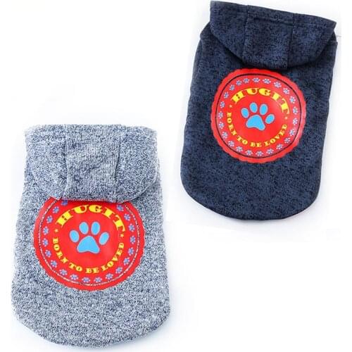 Small Dog Clothes Puppy Dog Hoodies Warm Fleece Sweatshirt Sweater for Puppies Kitten Cats 2018 Casual Pet Apparel XS S M L XL