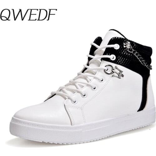 2019 Skate Sneakers Male Shoes Height Increasing Trainers Breathable High Top Shoes Winter Casual Designer Men Shoes U6-46