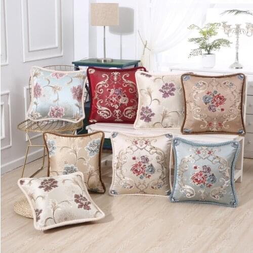 Chinese Classic Style Pillow Set Embroidery Pillow Cases Home Decorative for Sofa Pillow Case Cushion Cover 48x48cm