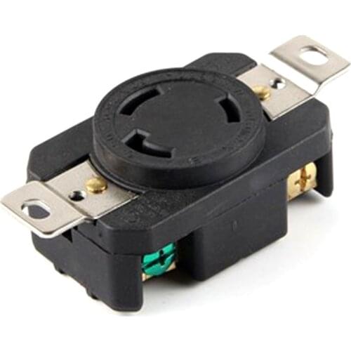 New UL listed 250V 30A 3 hole NEMA L6-30 US Anti-off industry power socket American inline wire connector Generator outlet