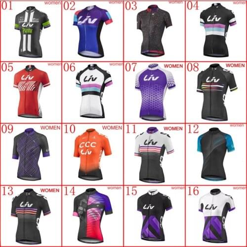New Women 2020 Summer Cycling Jersey Cycling Tops Short Sleeve Ropa Ciclismo Road Bike shirt MTB bicycle Clothing Y20051904
