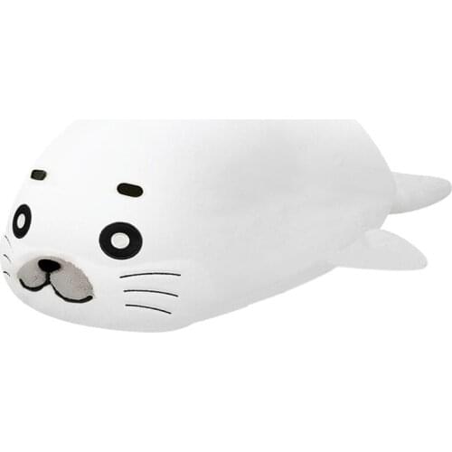 New Cute Anime Shonen Ashibe GO GO Goma-chan Baby White Seal Plush Stuffed Toy Doll Kids Children Gifts 30cm
