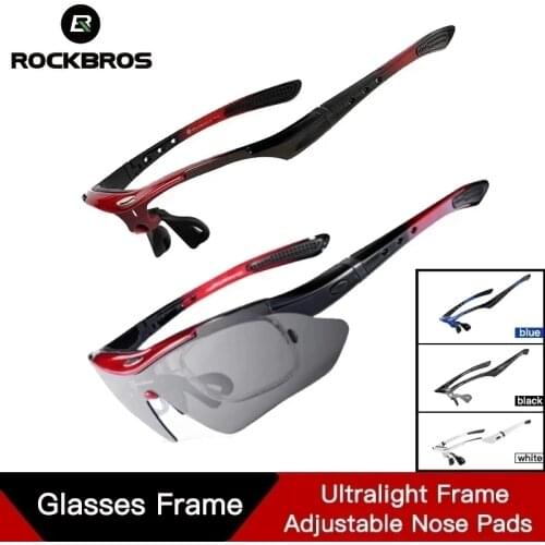 ROCKBROS Cycling Polarized Sport Sunglasses Outdoor Sports Men Bicycle Glasses Goggles Eyewear 5 Lens Bike Accessories