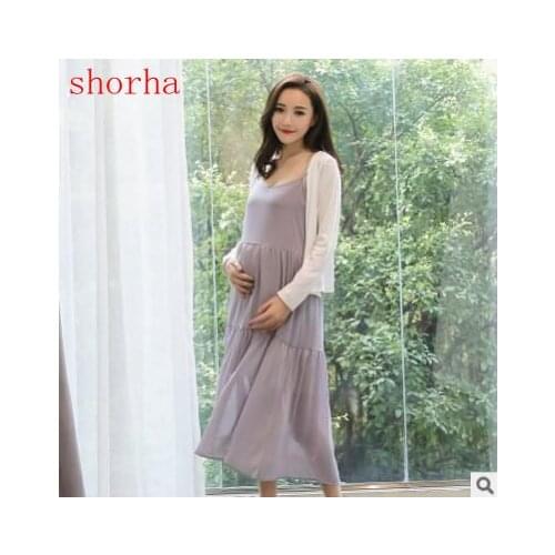Maternity coat Sweet Sling dress Maternity Dress autumn Spring Fashion Clothes for Pregnant Women Office Work Pregnancy dresses