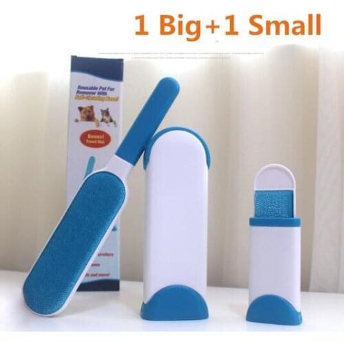 Portable Pet Dog Hair Remover Double-Side Comb Brush For Dog Cat Fur Home Furniture Magic Cleaning Home Supplier Accessories