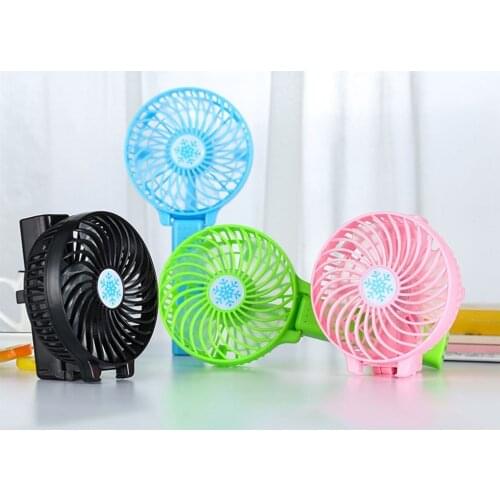 Portable Mini USB Fan Ventilation Foldable Air Conditioning Fans Hand Held Cooling Fan For Office Home Rechargeable Fan