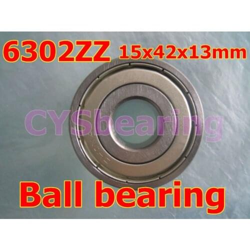 Radial shaft stainless steel 440 6302 S6302 SS6302ZZ 6302ZZ 15X42X13 mm deep groove ball bearing