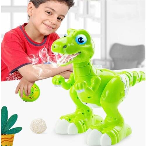 RC Dinosaur Robot Toys Gesture Sensor Interactive Remote Control Robotic Spary Dinosaur Smart Electronic Toys Radio Controlled