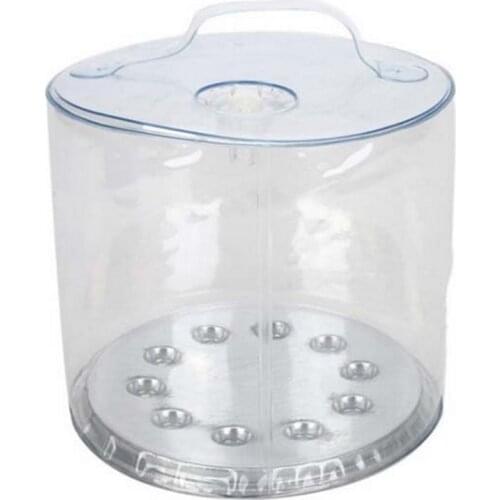 Camping Solar Powered Foldable Inflatable Rechargeable Portable LED Light Waterproof Flashlight Hiking Hunting Lantern for Outdo