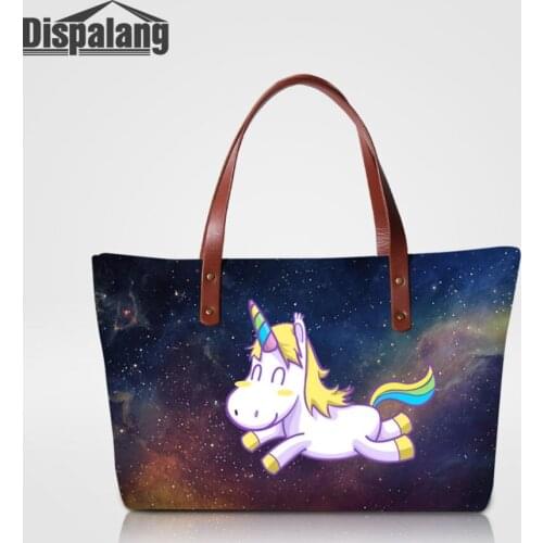 Animal Unicorn Handbag For Teenage Girls Luxury Shoulder Bags Women Casual Travel Tote Bag Female OL Top-handle Bag Dropshipping