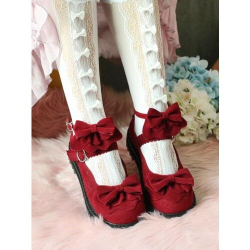 Japanese Style Women Lolita Shoes School Students Uniform Shoes Girl Cosplay Mary Janes Cosplay Kawaii Anime Low Heel Shoes