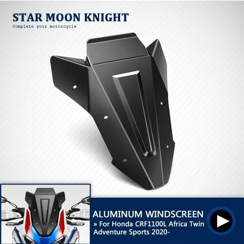 For HONDA Africa Twin CRF1100L CRF 1100 L Adventure Motorcycle Windshield Windscreen Cover Aluminum Alloy Wind Shield Deflectore