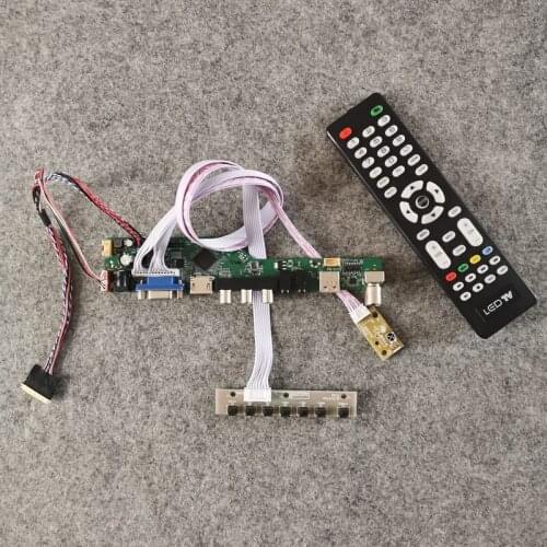 WLED LVDS 40 Pin DIY kit panel VGA+USB+AV 1024*600 For BT101IW01/BT101IW03/HSD101PFW2/HSD101PFW4 display control drive card