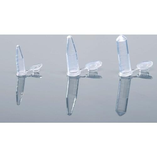 0.5/1.5/2ml microcentrifuge tube pointed bottom with scale