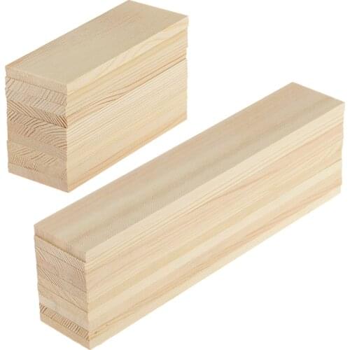 20pcs Natural Wooden Shape Pine Wood Board Panels Signs for Modelling Wood Art Crafts Making Supplies 10CM 20CM