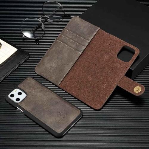 2 in 1 Case For Iphone 11 Pro Max Case For 11Pro Cover High End PU Leather Coque For Iphone 11 Cases Phone Fundas Wallet Pocket