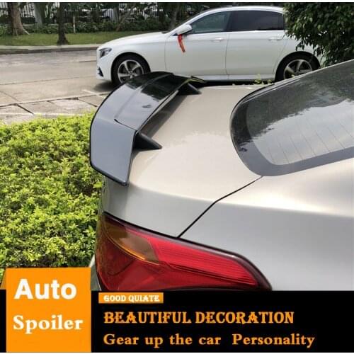 For Hyundai MISTRA Spoiler With light Sport ABS Material Car Rear Wing Black/white color Trunk Rear Spoiler Universal 2014-2019