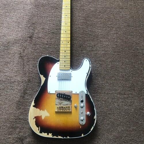 Custom Shop Handmade Telecast Electric Guitar,Limited Andy Tele Version,Master Build Relic TL Guitar,Boom Switch,H-S Control