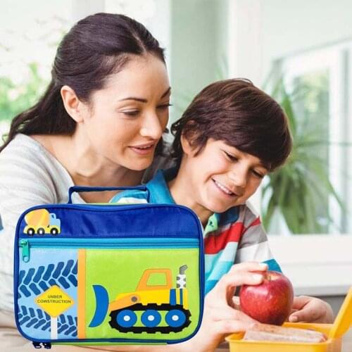 Insulated Lunch Bag for Kids Snack Box Boys Girls,Child Thermal Tote Cooler Bag Portable Leak Proof for School Picnic Outdoor