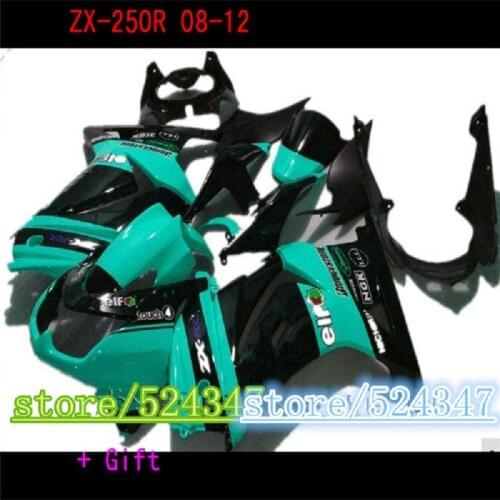 ZX 250R 2008-2014 Fairing kit for Kawasaki Ninja ZX250R 08 09-14 ZX250R 2010-2011-2012-2013-2014 Fairings set