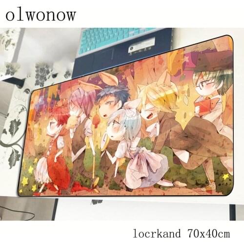 Kurokos Basketball mouse pad 70x40cm home mousepads best gaming mousepad gamer Popular personalized mouse pads keyboard pc pad