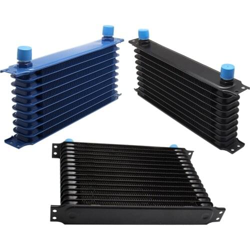 Engine Transmission Oil Cooler Car Oil Cooler Aluminium Alloy With Mounting Bracket Black Car Accessories