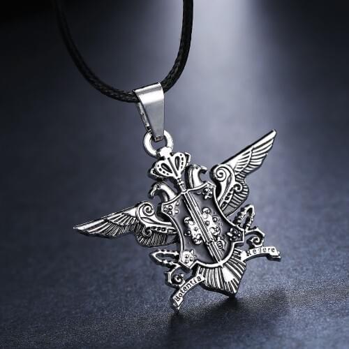 Anime Black Butler Necklace D.Gray-man metal Metal Necklace Allen Crow Logo Cosplay Accessories