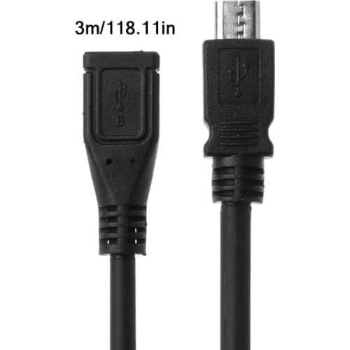 Micro USB Female to Male Data Sync Extension Cable Cord for samsung Mobile Phone Tablet 0.3m/1m/2m/3m/5m