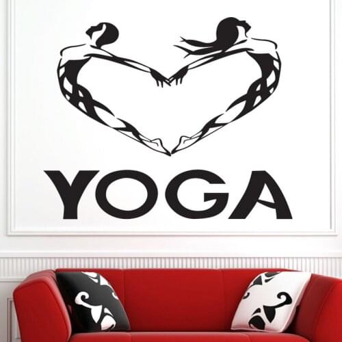 Yoga Club Wall Sticker Decal Body-building Home Decoration Posters Vinyl Wall Decals Decor Mural Yoga Sticker YOGA1002