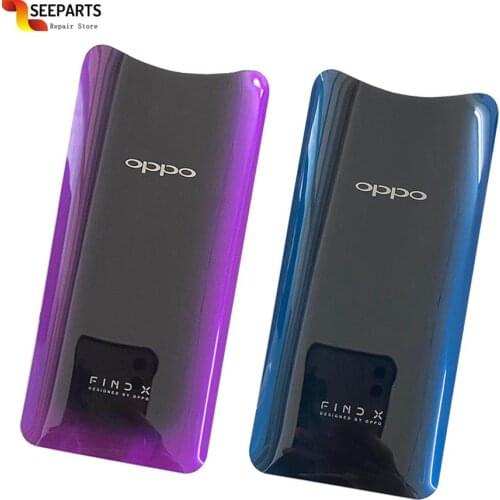 New Glass For Oppo Find X Back Housing Back Cover Find X Battery Cover Replacement Parts For Find X Back Housing