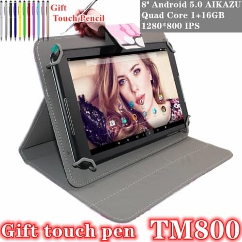 8 Inch TM800 Quad core Tablet PC Android 5.0 1GB+16GB Dual Cameras WiFi+ 1280*800 IPS screen