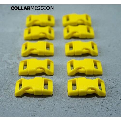 Plastic Adjustable buckles for paracord backpack strap dog collar backpack strap webbing 15mm yellow CK15SJ05