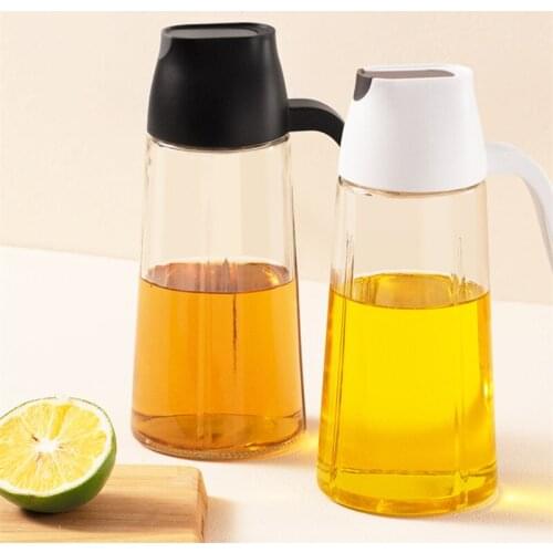 Transparent Glass Oil Bottle Leak Proof Large Capacity Soy Sauce Vinegar Pot Household Oil Tank Seasoning Container Kitchen Tool