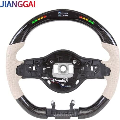 Steering Wheel Compatible For Benz C / G / M Class 2012-2015 Model LED Shift Light Carbon Fiber Wheel