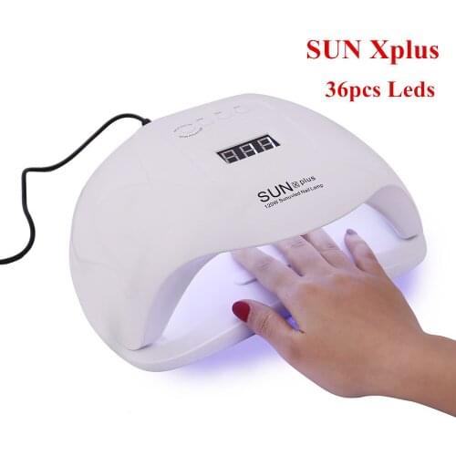 54W Nail Dryer UV Led Nail Lamp For Manicure All Gels Polish Curing with Bottom LCD Display Auto Sensing Lamp For Nails