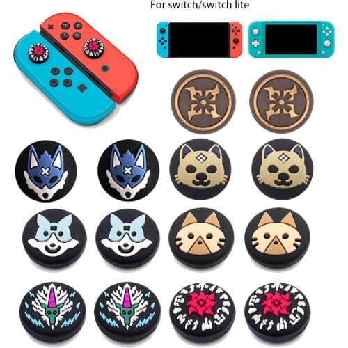 Joystick Protective Cover Thumb Stick Grip Cap For Monster Hunter RISE Nintend Switch Joy-Con Controller NS Lite Thumbstick Case